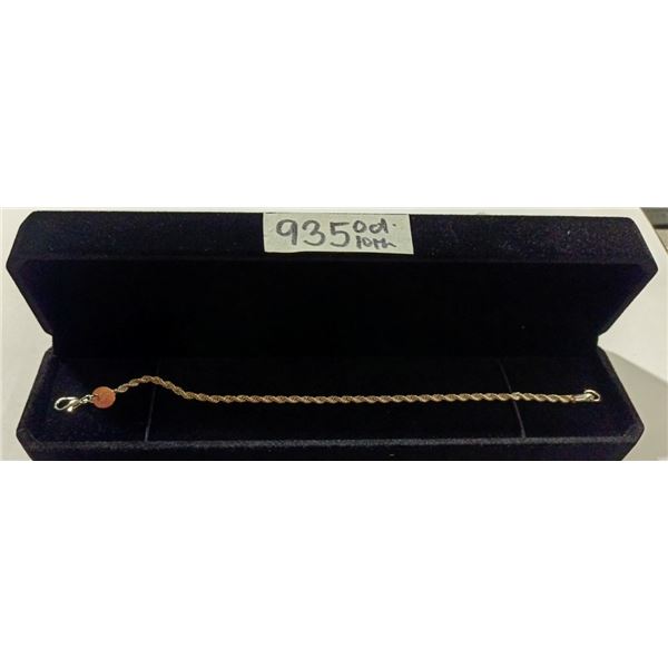 NEW Sterling Silver 3.0mm Twisted Rope Bracelet, 8.5" Long