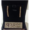 Image 1 : NEW 18K Gold Plated 2.5mm Simulated Diamond (CZ) Tassel Earrings