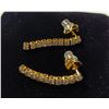 Image 2 : NEW 18K Gold Plated 2.5mm Simulated Diamond (CZ) Tassel Earrings