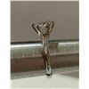 Image 5 : NEW 925S 3.0ct Moissanite Lab Diamond Solitaire Ring, Resizeable, Retail $1800.00