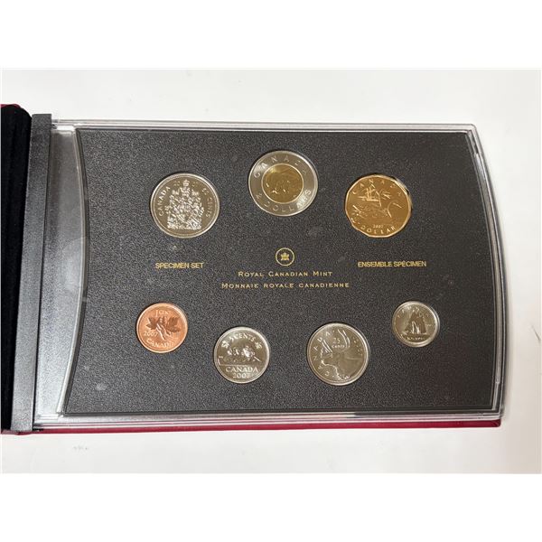 2007 Royal Canadian Mint 7-Coin Specimen Set - Trumpeter Swan.