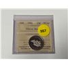 Image 1 : 1991 Canadian 25 Cents. ICCS certified and graded PF-67 Ultra Heavy Cameo. Key Date.