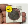 Image 1 : Province of Canada1852 Half Penny Token. Saint George slaying Dragon. VG or higher.