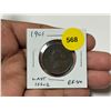 Image 1 : 1901 Canadian Victorian Large Cent. The last issue for Queen Victoria. EF40.