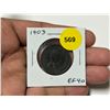 Image 1 : 1903 Canadian Large Cent. EF40.