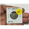 Image 1 : 1957 Bug Tail Nickel 5 Cents. There is a small Die Chip on the end of the Beaver’s Tail tha