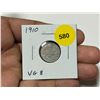 Image 1 : 1910 Canadian Silver 10 Cents. The final year of Edward VII. VG8.