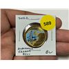 Image 1 : 2022 Colourized 175th Anniversary of the birth of Canadian inventor Alexander Graham Bell Loonie Dol