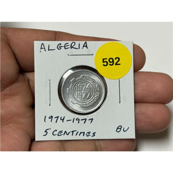 Algeria. 1974 – 1977 5 Centimes. BU.