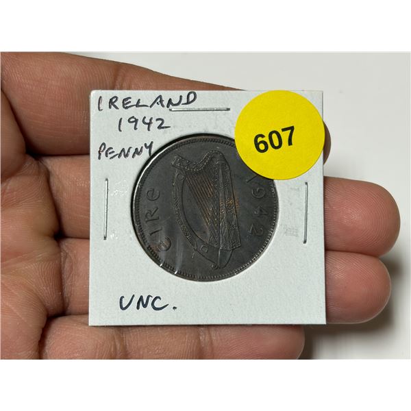 Ireland. 1942 Penny. World War II issue. Uncirculated.