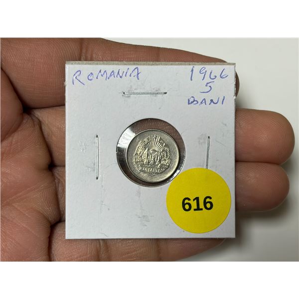 Romania. 1966 5 Bani. Uncirculated.
