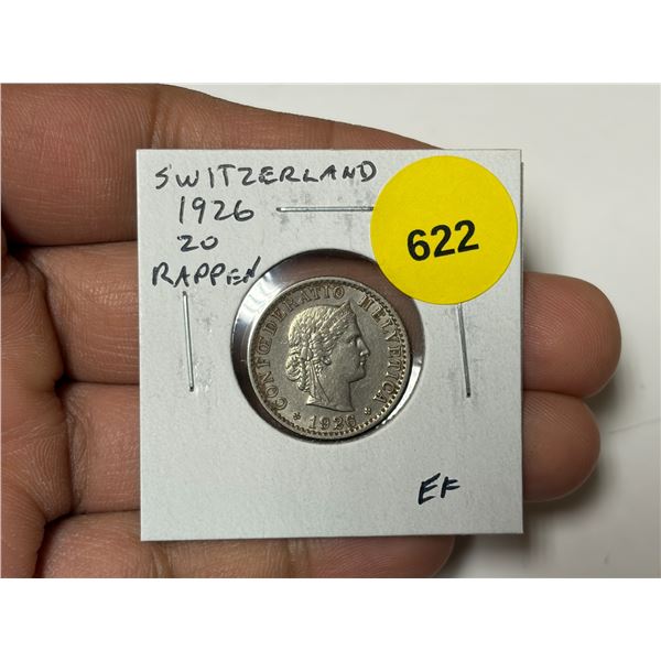 Switzerland. 1926 20 Rappen. EF.