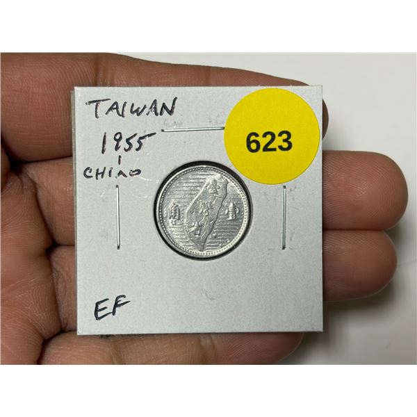 Taiwan. 1955 1 Chiao. Map of island. EF.