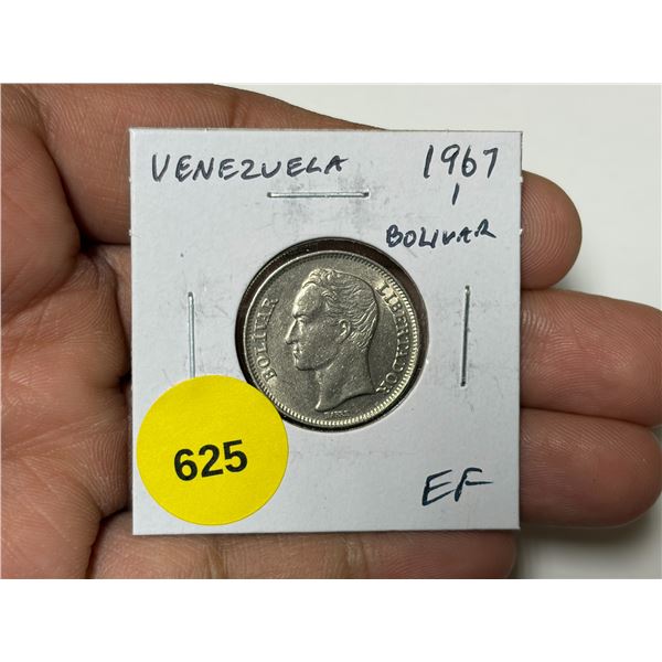 Venezuela. 1967 1 Bolivar. Simon Bolivar. EF.