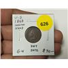 Image 1 : USA. 1868 Indian Head Cent. Key Date. G4.