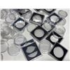 Image 6 : Lot of 100 hard plastic holders for Canadian coins. Most are for Silver Dollars.