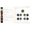 Image 2 : War of 1812 Coin Set. Complete set includes 8 25 Cents (4 are colourized) plus HMS Shannon Toonie. H