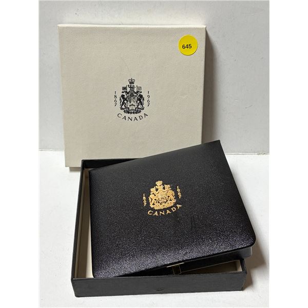 Empty 1867 – 1967 Specimen Set that once held the $20 gold coin. Empty case and box.