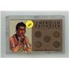 Image 1 : American Frontier Collection. 5 Indian Head Cents from 1892 – 1904. Housed in a hard plasti