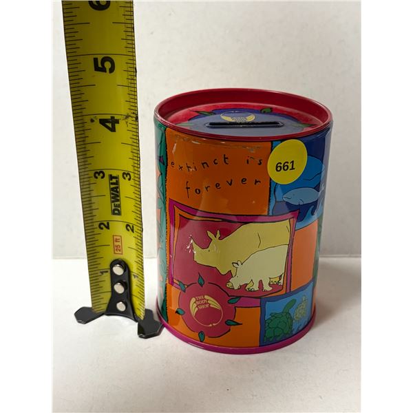 Extinct is Forever Coin Bank.