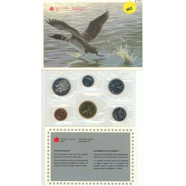 1991 Proof Like Set. The set includes the Scarce 1991 Caribou 25 Cents.