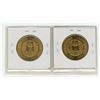 Image 2 : Complete set of 2 1905 - 1965 Saskatchewan Diamond Jubilee medals including Scarce Tail on Horse wit