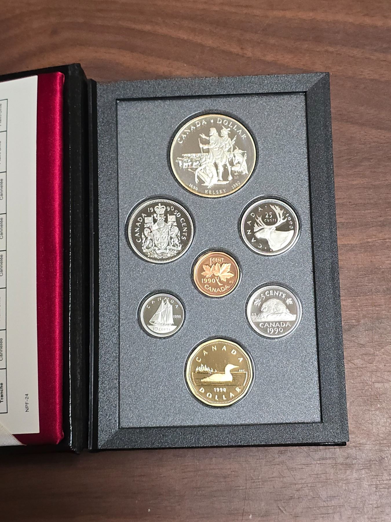 1990 Canada Proof 7-Coin Set – Henry Kelsey Silver Dollar - Schmalz ...