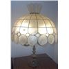 Image 1 : Brass Table Lamp with Capiz Shell Shade