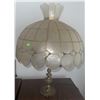 Image 4 : Brass Table Lamp with Capiz Shell Shade
