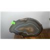 Image 4 : Agate Bookends, Petrified Wood Specimen, Metal Plant Decor, and Magnifier