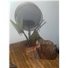 Image 9 : Agate Bookends, Petrified Wood Specimen, Metal Plant Decor, and Magnifier