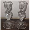 Image 3 : Decorative Lot With Glass Candlesticks, Westclox Clock, Metal Jar, Goose Brush