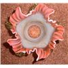 Image 3 : Wall Sconce Light Fixture with Ruffled Art Glass Shade