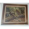 Image 1 : Framed Wildlife Painting Signed by Gene N. Bundy