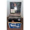 Image 1 : Box Lot of Assorted LP Vinyl Records Including Elvis in Concert