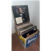 Image 2 : Box Lot of Assorted LP Vinyl Records Including Elvis in Concert