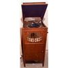 Image 1 : Brunswick Floor Model Wind-Up Phonograph with Cabinet