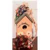 Image 5 : Lot: Letter Sorter, Amber Jug, Cobalt Pitcher, Wine & Cheese Box, Birdhouse, Glasses