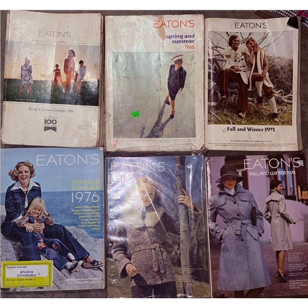 6 Eaton's Department Store Catalogues, 1966–1977