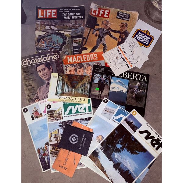 Retail Catalogues Including Sears, Eatons, Life Magazine