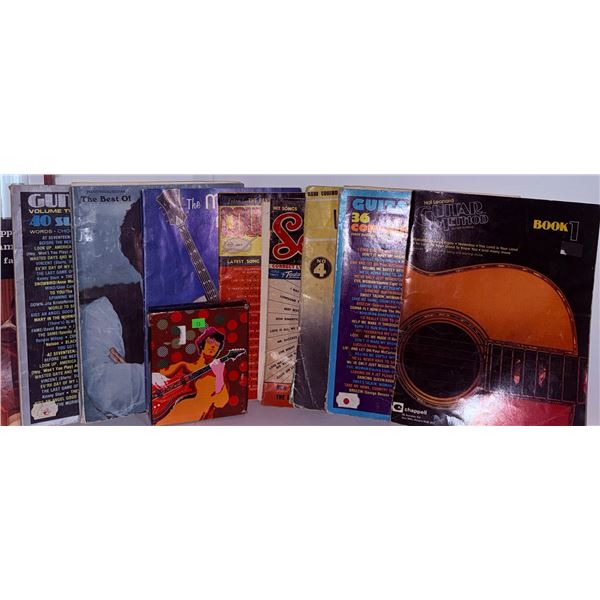 Vintage Guitar and Song Books Including Hal Leonard and Country Song Roundup