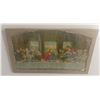Image 1 : Framed Print of The Last Supper Under Glass with Wood Frame