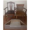 Image 1 : Wooden Armchairs and Triangular Wooden Drawer