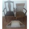 Image 2 : Wooden Armchairs and Triangular Wooden Drawer