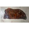 Image 1 : Wood Slab Wall Plaque with Rustic Cabin and Forest Scene Engraving