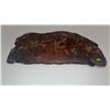 Image 2 : Wood Slab Wall Plaque with Rustic Cabin and Forest Scene Engraving