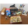 Image 1 : Office Supplies Lot with Hunt Boston 3-Hole Punch and Boston Stapler