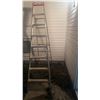 Image 2 : Werner 8 Foot Aluminum Step Ladder with Wood Treads