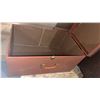Image 7 : Marquetry Inlay Patterns and Brown Storage Trunk