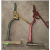 Image 5 : Hand Tools and Barn Jacks Including Drill Oil Cans and Beekeeping Smoker